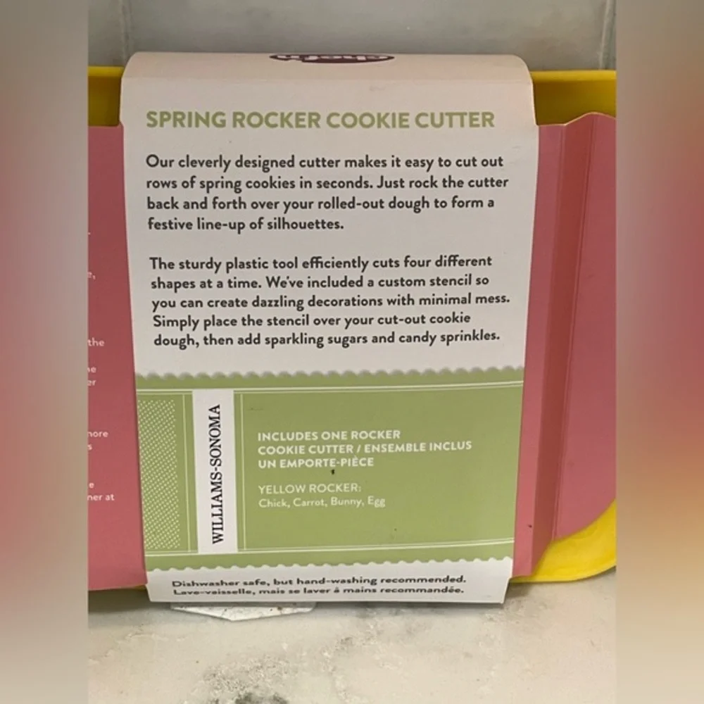 Williams Sonoma Spring Easter Rocker Cookie‎ Cutter- New!